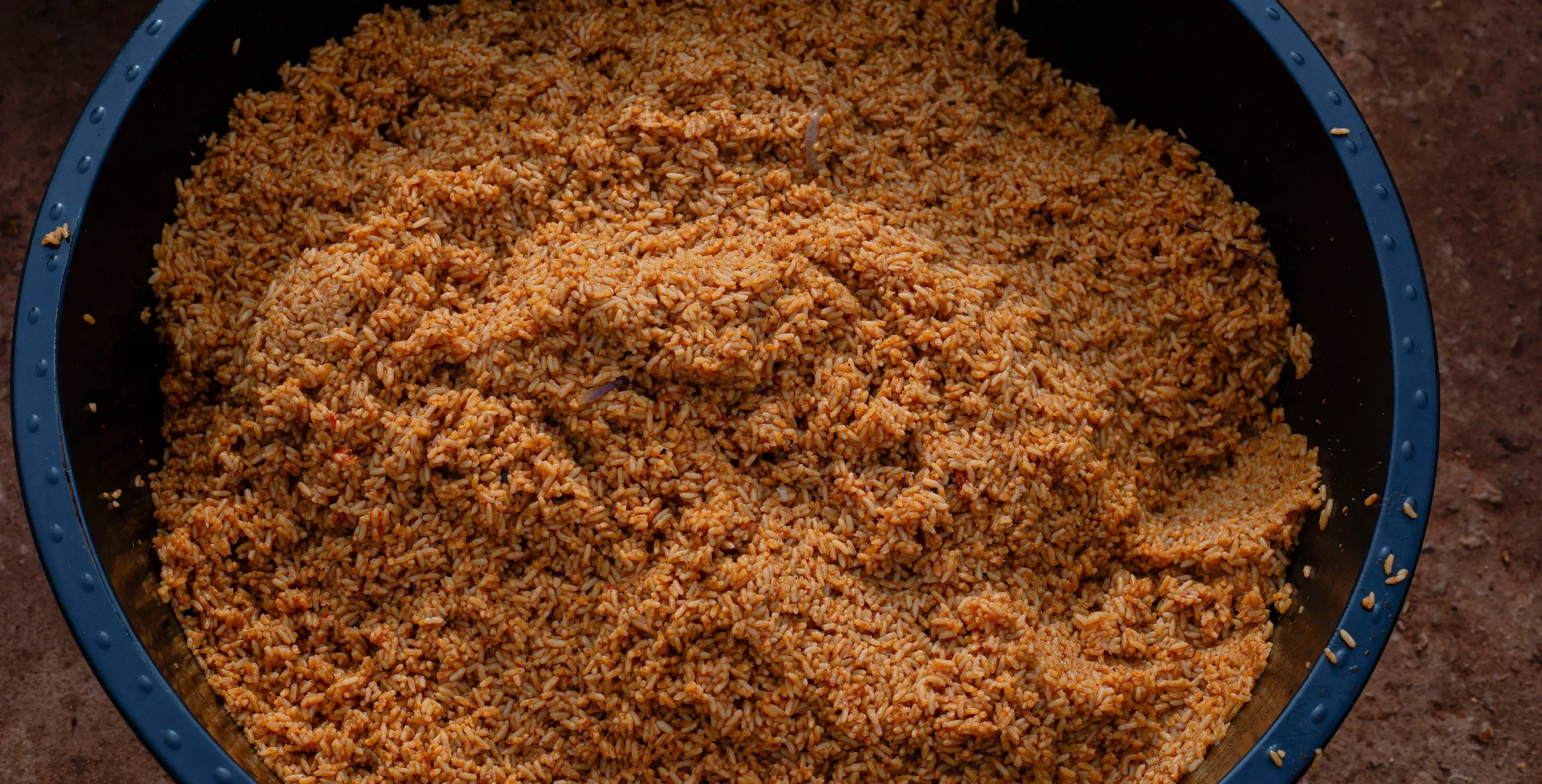 Jollof rice and grilled chicken